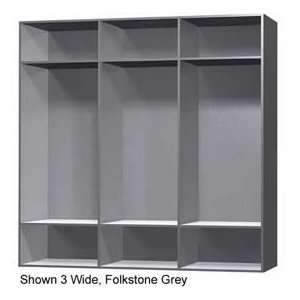   15 X 18 X 72 Solid Plastic Locker Cubbie Locker Cream