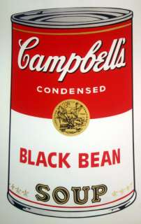 Andy Warhols Campbells Soup Cans  Black Bean Soup  