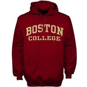 Boston College Eagles Maroon Vertical Arch Hoody Sweatshirt:  