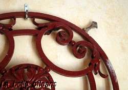 SUPERB FRENCH WROUGHT IRON ROUND WINDOW COVER. L@@K!!  