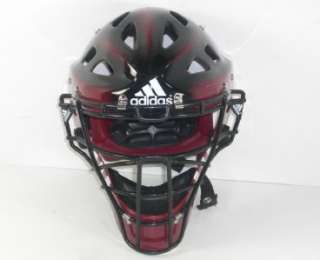 Adidas Black Red Phenom Hockey Style Baseball Catchers Mask Helmet 