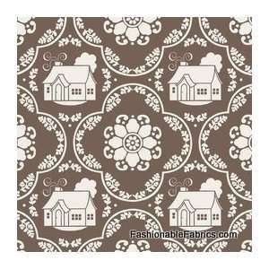   Daisy Cottage Damask on Gray for Riley Blake Designs 