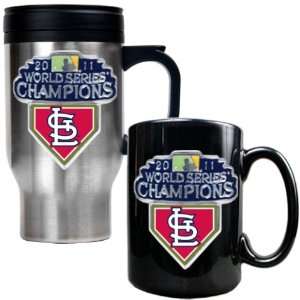  Saint Louis Cardinals St. Coffee Cup & Travel Mug Gift Set 