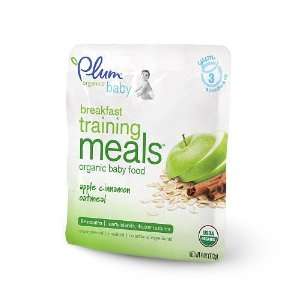 Plum Organic Breakfast Training Meals Apple Cinnamon Oatmeal Baby Food 