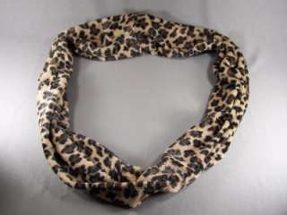   Cheetah Leopard print circular infinity endless loop circle scarf
