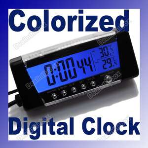 Display Digital Alarm Clock Car Thermometer Hygrometer  