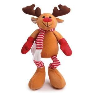   Zanies Plush and Squeaker Kringle Club Dog Toy, Reindeer: Pet Supplies