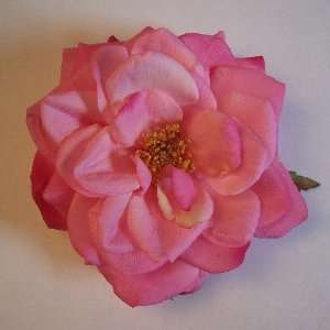 Orlane Rose Artificial Flower Pin Brooch, Pink Beauty