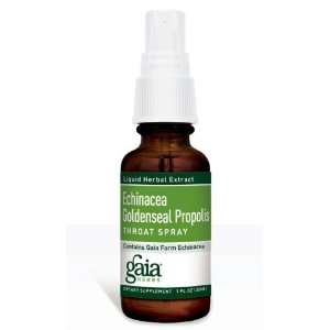  Gaia Herbs Echinacea Goldenseal Propolis Throat Spray 1 oz 