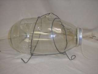 VINTAGE C.F. ORVIS GLASS MINNOW TRAP TRAPPING JAR BAIT  