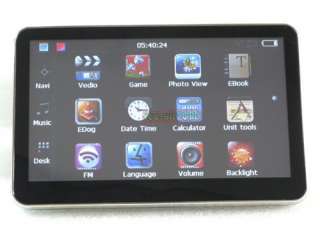 Car GPS Navigation MP3 8GB Map FM Touch Screen AV IN  