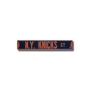 NEW YORK KNICKS N.Y. KNICKS CT Authentic METAL STREET SIGN (6 X 36 