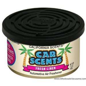  California Car Scents Fresh Linen with Vented Lid 3 Gel 