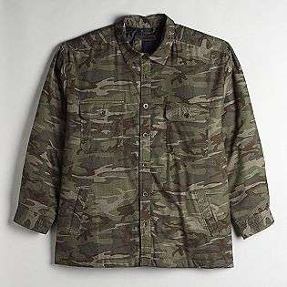   Camouflage Shirt Jacket  Basic Editions Clothing Mens Outerwear