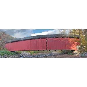  Covered Bridge with River Bed