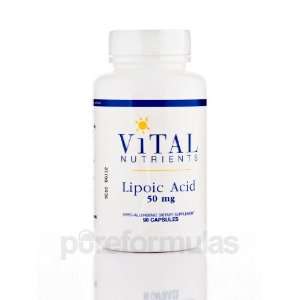  Vital Nutrients Alpha Lipoic Acid 50mg 90 Capsules Health 