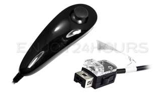 Black Nunchuk Remote Controller For Nintendo Wii Left  
