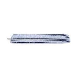 Tough Guy 6PVT2 Floor Finish Pad, 24In, Whie/Blue Stripes:  