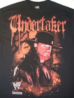 UNDERTAKER Red Gothic WWE T shirt  