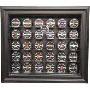 New York Islanders 30 Puck Cabinet Style Display Case, Black