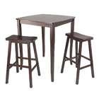 Winsome 3pc Inglewood High/Pub Dining Table with Saddle Stool