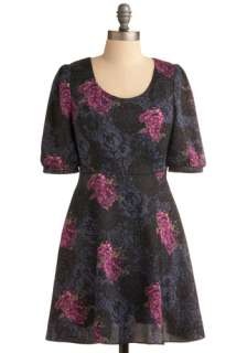 Revel in Repetition Dress   Green, Purple, Pink, Floral, Party, Casual 