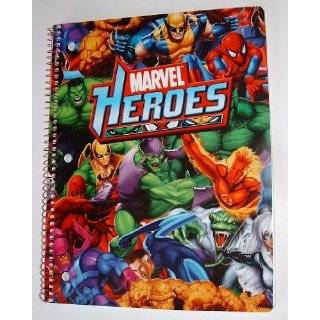 Marvel Heroes & Villains Themed college ruled subject notebook (Spider 