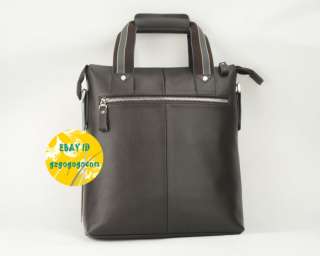 Mens handle genuine Leather Shoulder bag briefcase 242  
