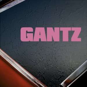  GANTZ Logo Pink Decal Movie Anime Cartoon Window Pink 