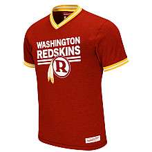 Mitchell & Ness Washington Redskins Off Season V Neck T Shirt 