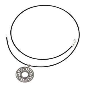  Titanium Greek Key Pendant: Jewelry
