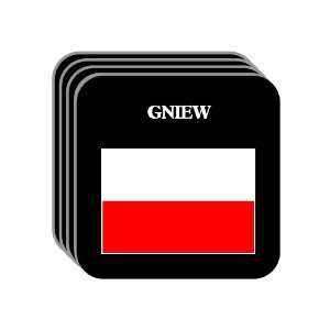 Poland   GNIEW Set of 4 Mini Mousepad Coasters