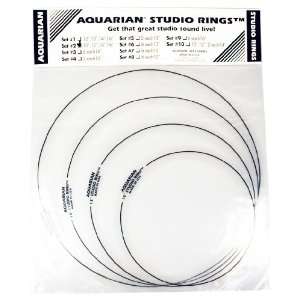  Aquarian Drumheads SR SET#2 Studio Rings 10, 12, 14, 16 