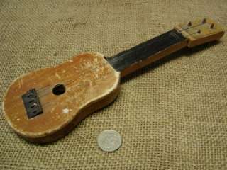 Vintage Miniature Guitar Antique Old Instrument String  