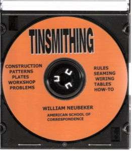 TINSMITHING How to Instructions Patterns Tables on CD  