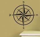 Nautical Compass Rose   Vinyl Wall Decal  