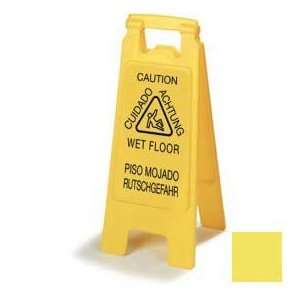Flo Pac® Economy Wet Floor Sign (English/Spanish/German) 25H X 11W 