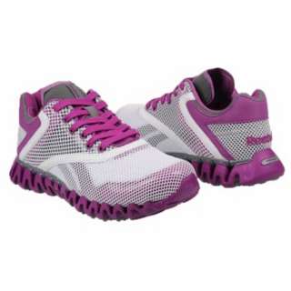 Athletics Reebok Womens ZigGlam White/Purple/Grey Shoes 