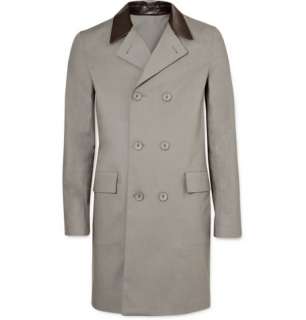  Clothing  Coats and jackets  Raincoats  Leather Trim 