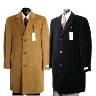   Overcoat Plaza Cashmere Blend Black Or Camerl Tan Classic Coat  