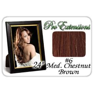   Chestnut Brown 100% Clip on in REMI Human Hair Extensions: Beauty