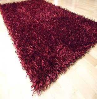 Schöner Wohnen Hochflor Teppich Twist rot 70x140 cm  