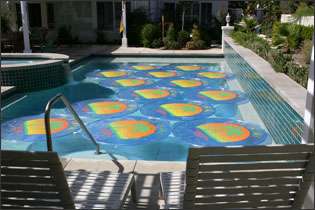 POOL HEIZUNG calentamiento de piscinas Solar Sun Rings  