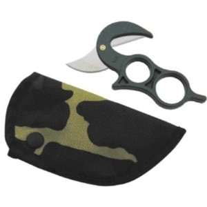  Wyoming Tools 2 Fixed Blade Knife with Green Handles and 
