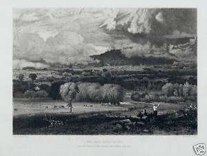 George Inness Saco River Valley Etching  