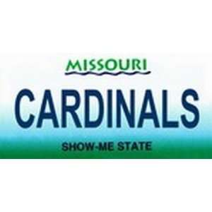  Missouri State Background License Plates   Cardinals Plate 