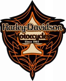 Harley Aufnäher Patches Pinstripe Spade 12x10cm TOP NEU  