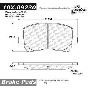  Centric Parts, 102.09230, CTek Brake Pads Automotive