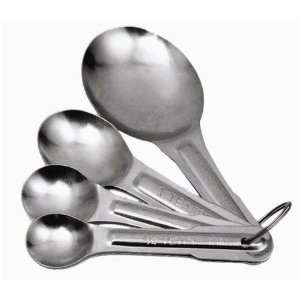    Stainless Steel 4 Piece Measuring Spoon Set: Kitchen & Dining