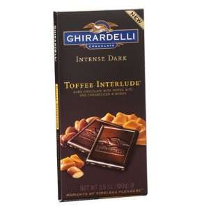 GHIRARDELLI Intense Dark Toffee Interlude w/Almond 12 Count